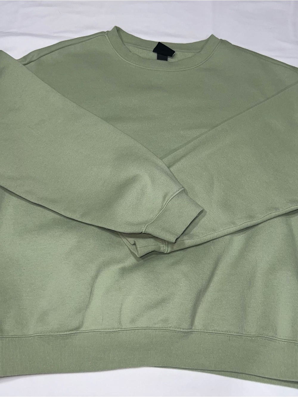 H&M Men's Crewneck Sweater in Light Sage Green